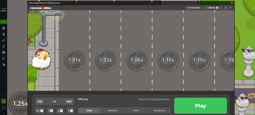 Neospin crash mini games