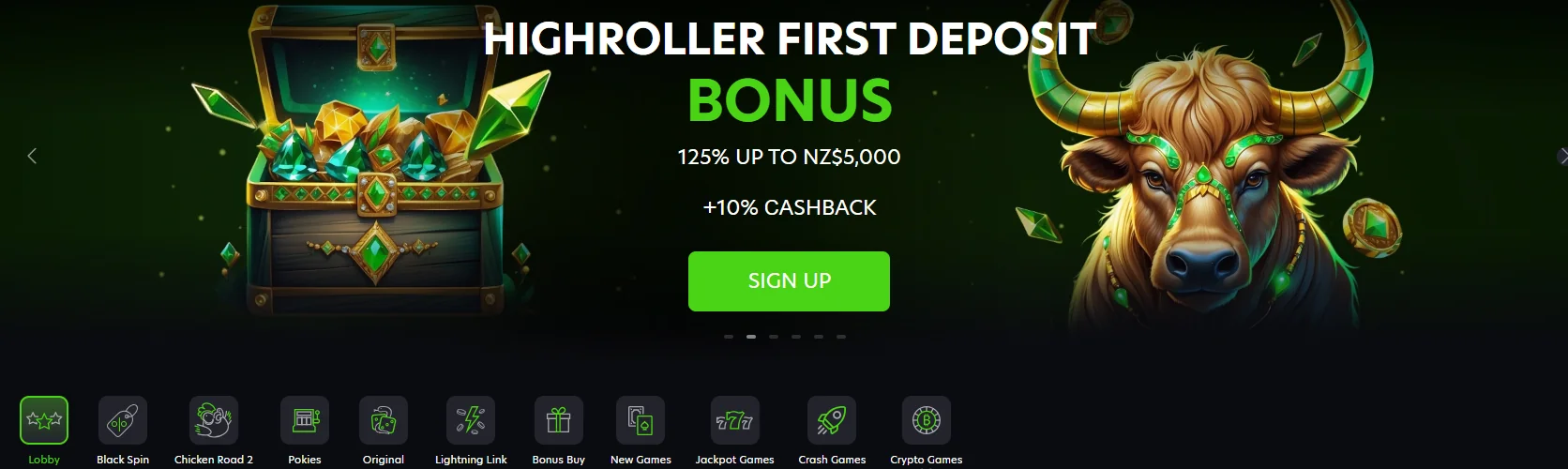 Neospin New Zealand welcome bonus hero banner